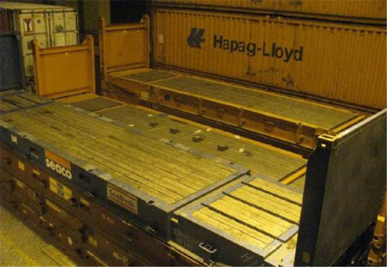 中国 鋼鉄20GPは出荷のための使用された平らな棚の容器さまざまな色を乾燥します サプライヤー